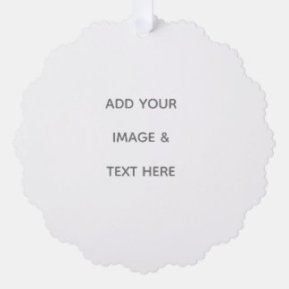 Create Your Own white  Save The Date Tree Decoration Card