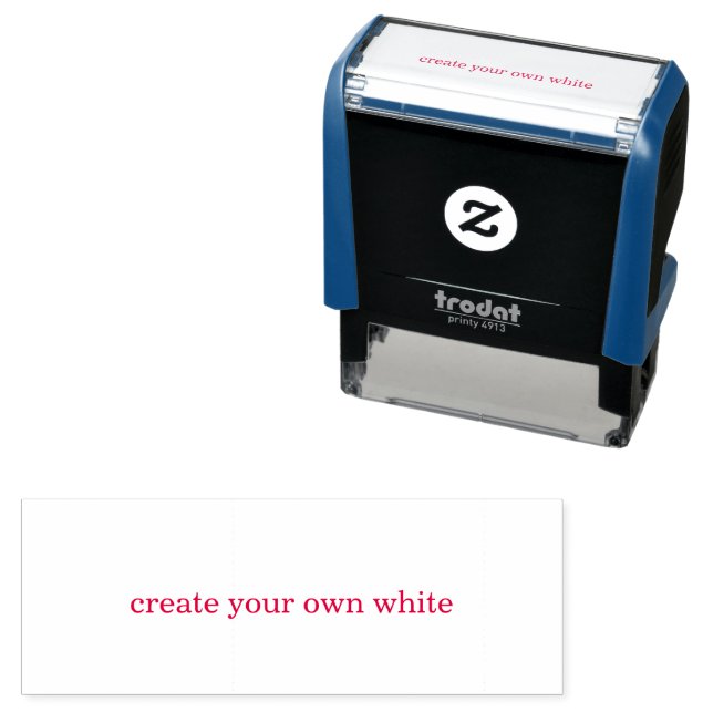 create your own white  self-inking stamp (In Situ)
