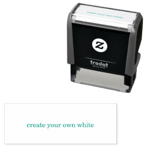create your own white self-inking stamp