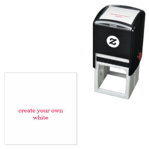 create your own white self-inking stamp