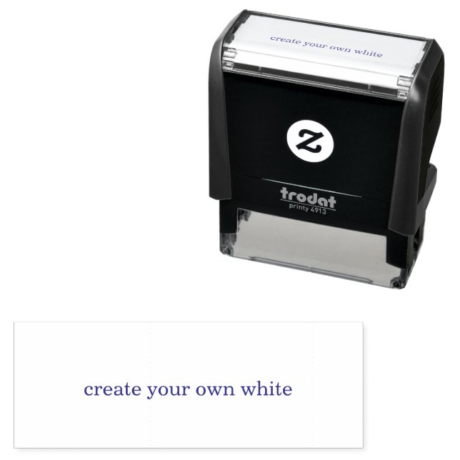 create your own white  self-inking stamp (In Situ)