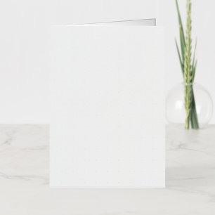 Create Your Own white simple Foil Greeting Card