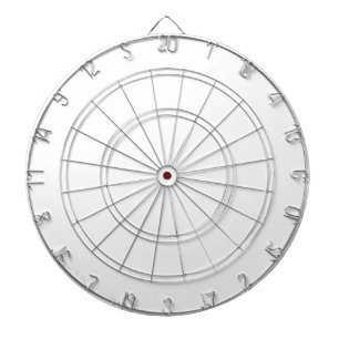 Create Your Own White Solid Custom Dartboard