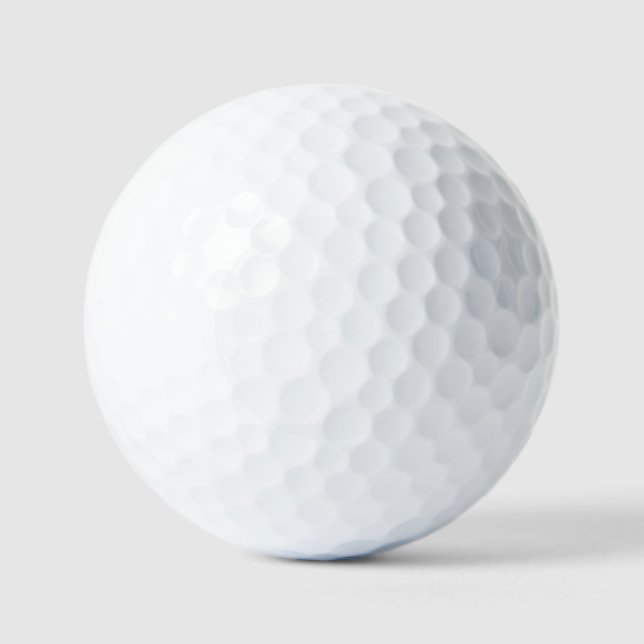 Create Your Own White Solid Custom Golf Balls (Front)