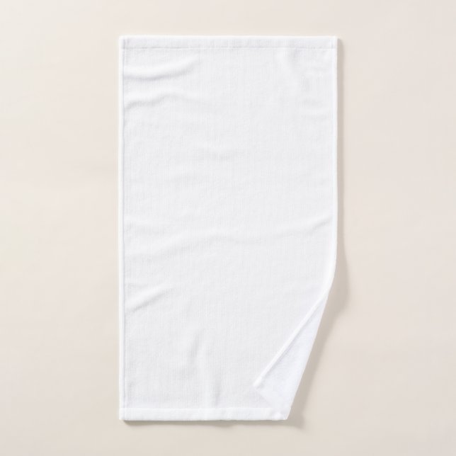 Create Your Own White Solid Custom Hand Towel (Hand Towel)