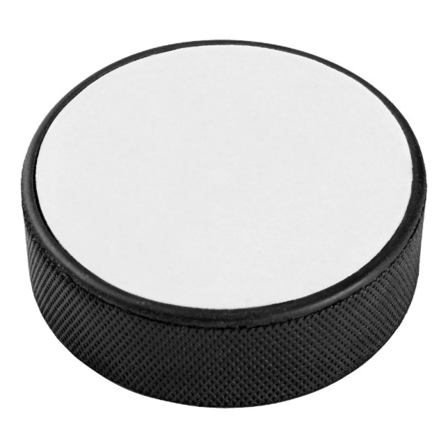 Create Your Own White Solid Custom Hockey Puck (3/4)