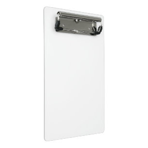 Create Your Own White Solid Custom Mini Clipboard