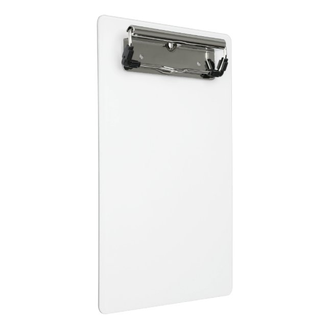 Create Your Own White Solid Custom Mini Clipboard (Angled)