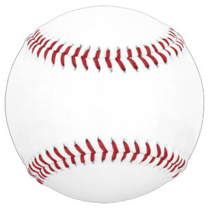 Create Your Own White Solid Custom Softball