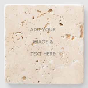 Create Your Own white  Stone Coaster