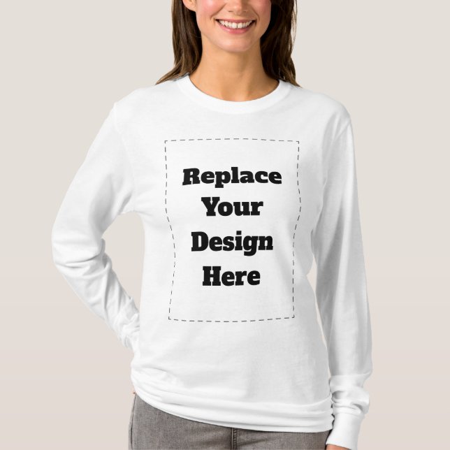 Create Your Own white  T-Shirt (Front)