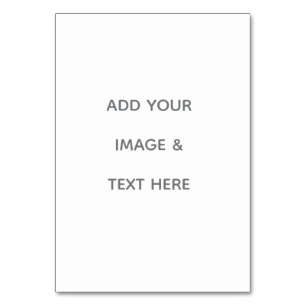 Create Your Own white  Table Number