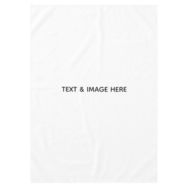 Create Your Own white Tablecloth (Front)