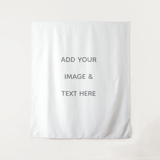 Create Your Own white  Tapestry (Front)