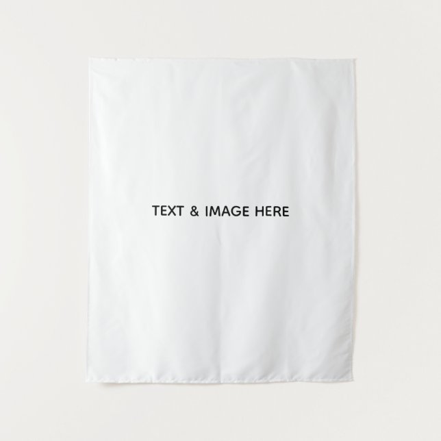Create Your Own white Tapestry (Front)