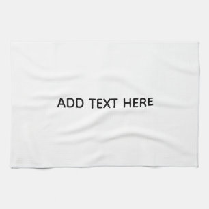 Create Your Own White  Tea Towel
