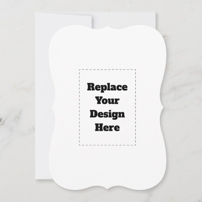 Create Your Own white  Thank You Card (Front)