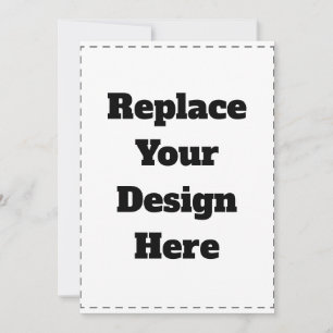 Create Your Own white  Thank You Card