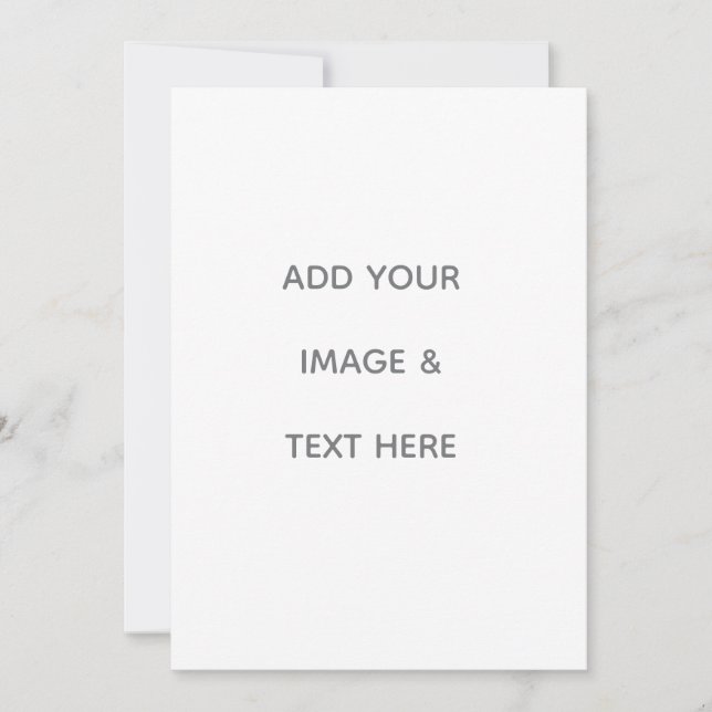 Create Your Own white  Thank You Card (Front)