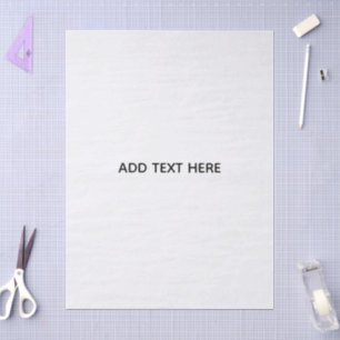 Create Your Own White  Tissue Paper