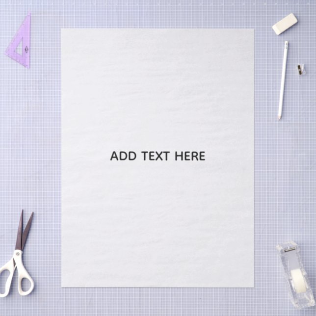 Create Your Own White  Tissue Paper (Craft)