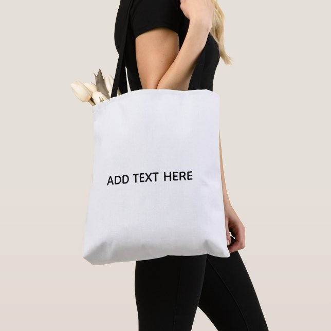 Create Your Own White  Tote Bag (Close Up)