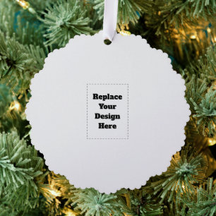Create Your Own white Tree Decoration Card