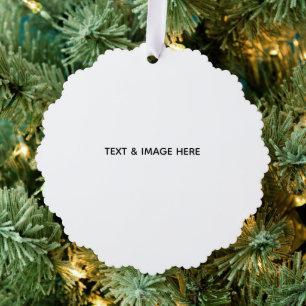 Create Your Own white Tree Decoration Card