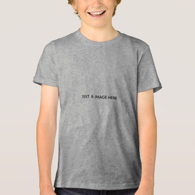 Create Your Own white Tri-Blend Shirt (Front)