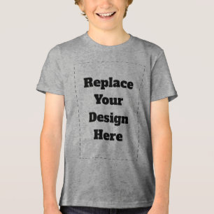 Create Your Own white Tri-Blend Shirt