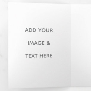 Create Your Own white  Tri-Fold Card