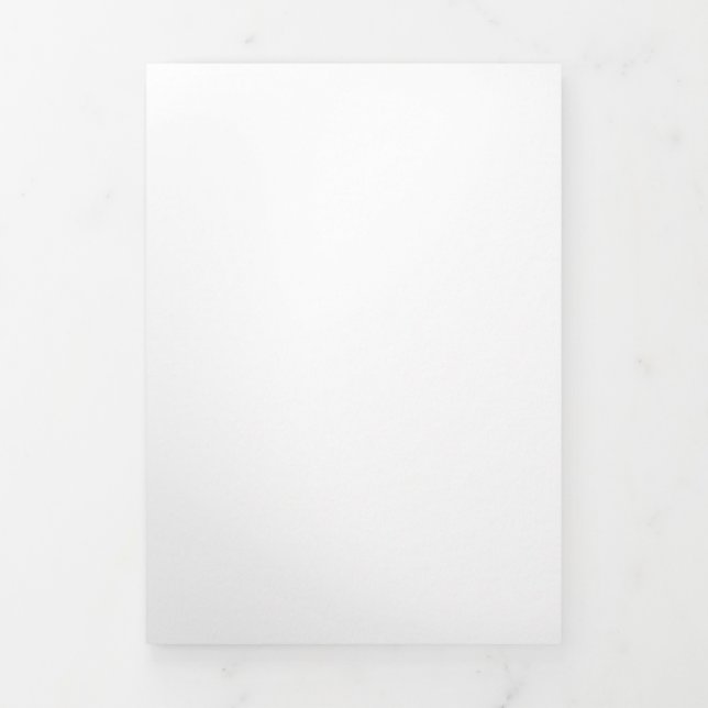 Create Your Own white Tri-Fold Card (Cover)