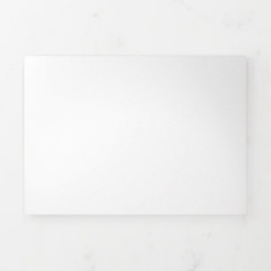 Create Your Own white Tri-Fold Invitation