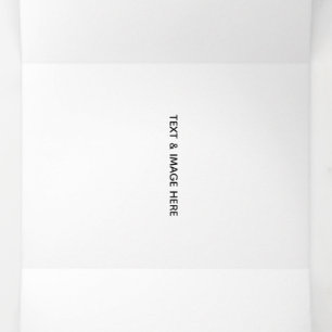 Create Your Own white Tri-Fold Invitation