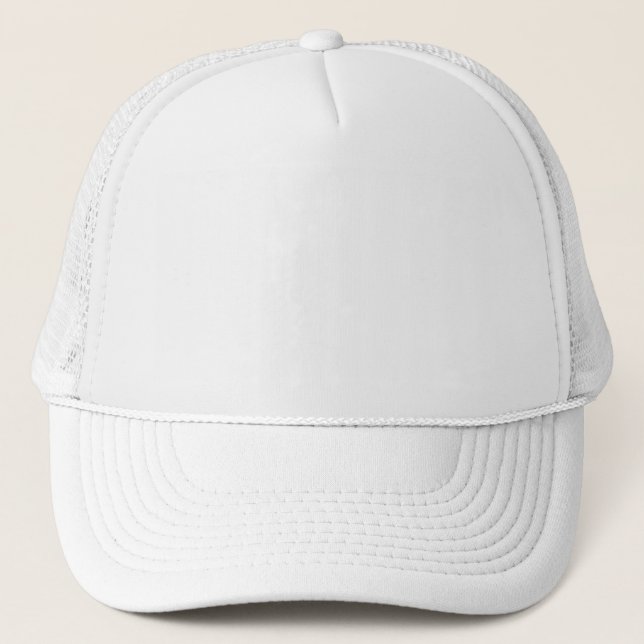 Create your own white Trucker Hat, Trucker Hat (Front)
