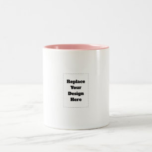 Create Your Own white Two-Tone Coffee Mug