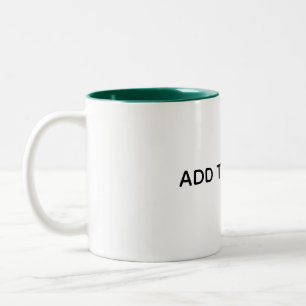 Create Your Own White  Two-Tone Coffee Mug