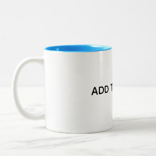 Create Your Own White  Two-Tone Coffee Mug