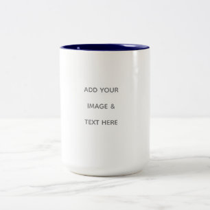 Create Your Own white  Two-Tone Coffee Mug