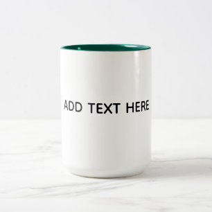 Create Your Own White  Two-Tone Coffee Mug