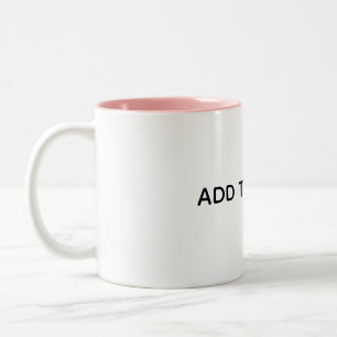 Create Your Own White  Two-Tone Coffee Mug