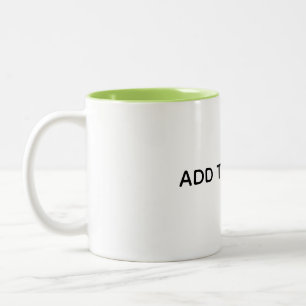 Create Your Own White  Two-Tone Coffee Mug