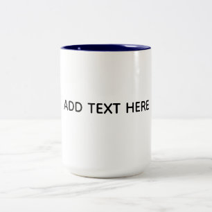 Create Your Own White  Two-Tone Coffee Mug