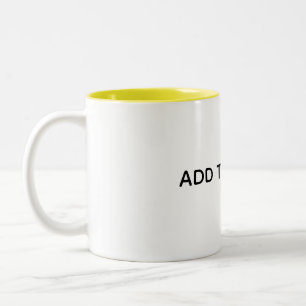 Create Your Own White  Two-Tone Coffee Mug