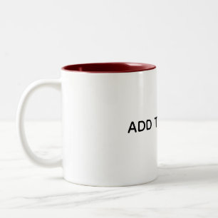 Create Your Own White  Two-Tone Coffee Mug