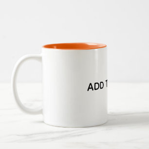 Create Your Own White  Two-Tone Coffee Mug