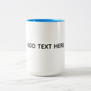 Create Your Own White  Two-Tone Coffee Mug