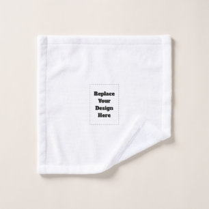 Create Your Own white  Wash Cloth