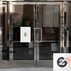 Create Your Own white  Window Cling