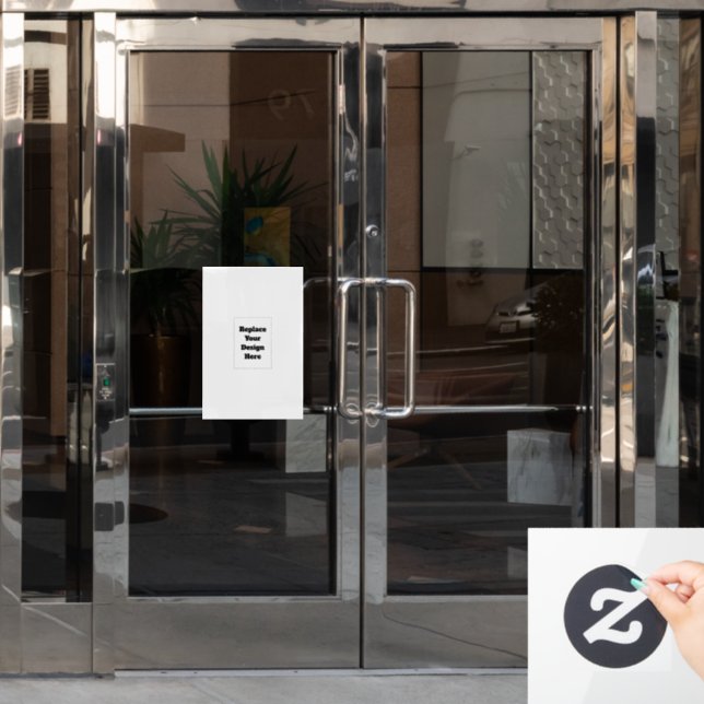 Create Your Own white  Window Cling (Office Door)